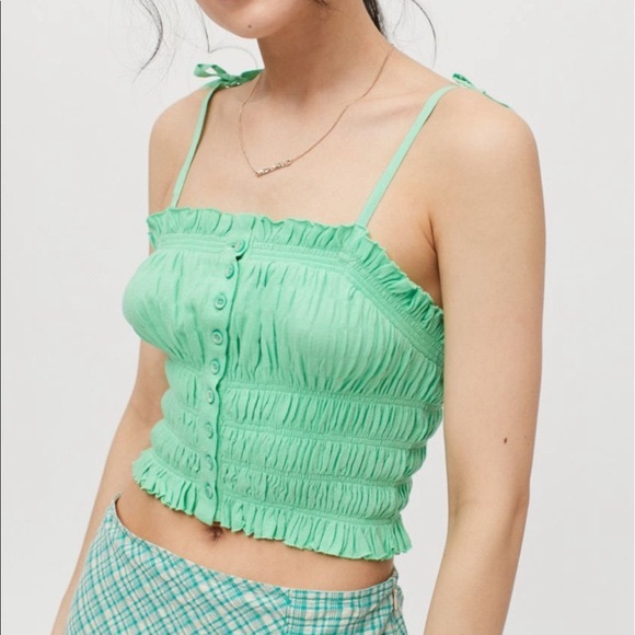 Urban Outfitters Tops - Urban Outfitters Tulla Smocked Cami NWT
